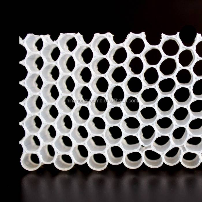 Polypropylene Honeycomb Core In Hexagon Plastic Panel For Drainage