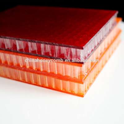 interior decorative polycarbonate honeycomb panel in water bubble wall panel